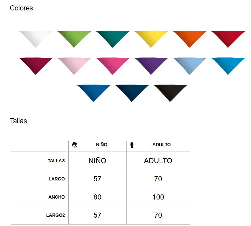colores pañuelos